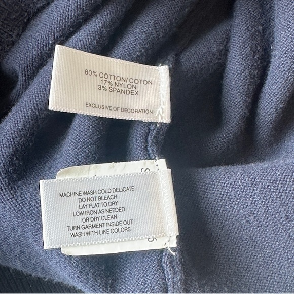 Gilman Crest Cutter & Buck Lakemont Tri-Blend V-Neck Sweater Navy Men’s Small - Picture 5 of 5